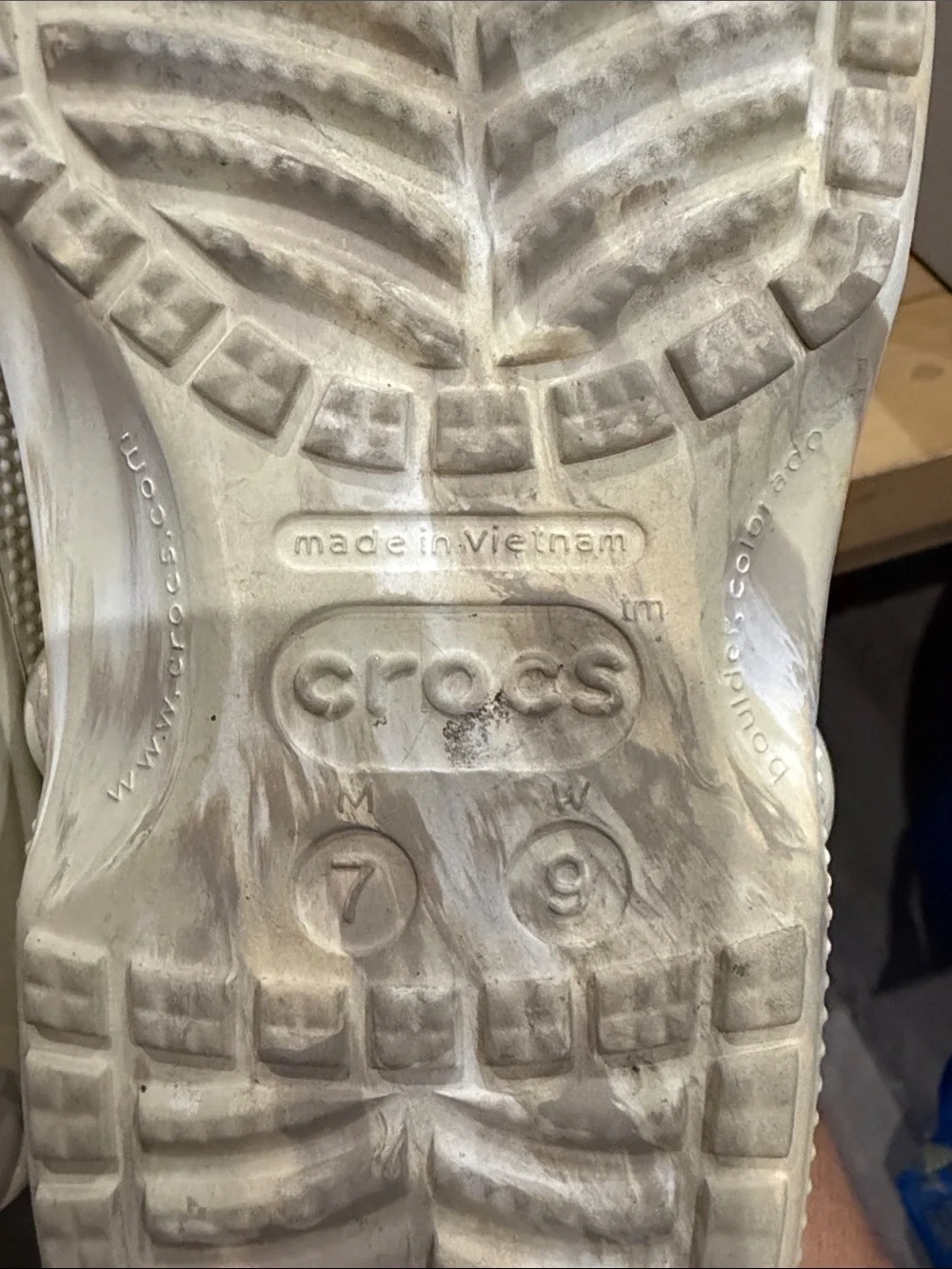 Adult Cream Marble CROCS